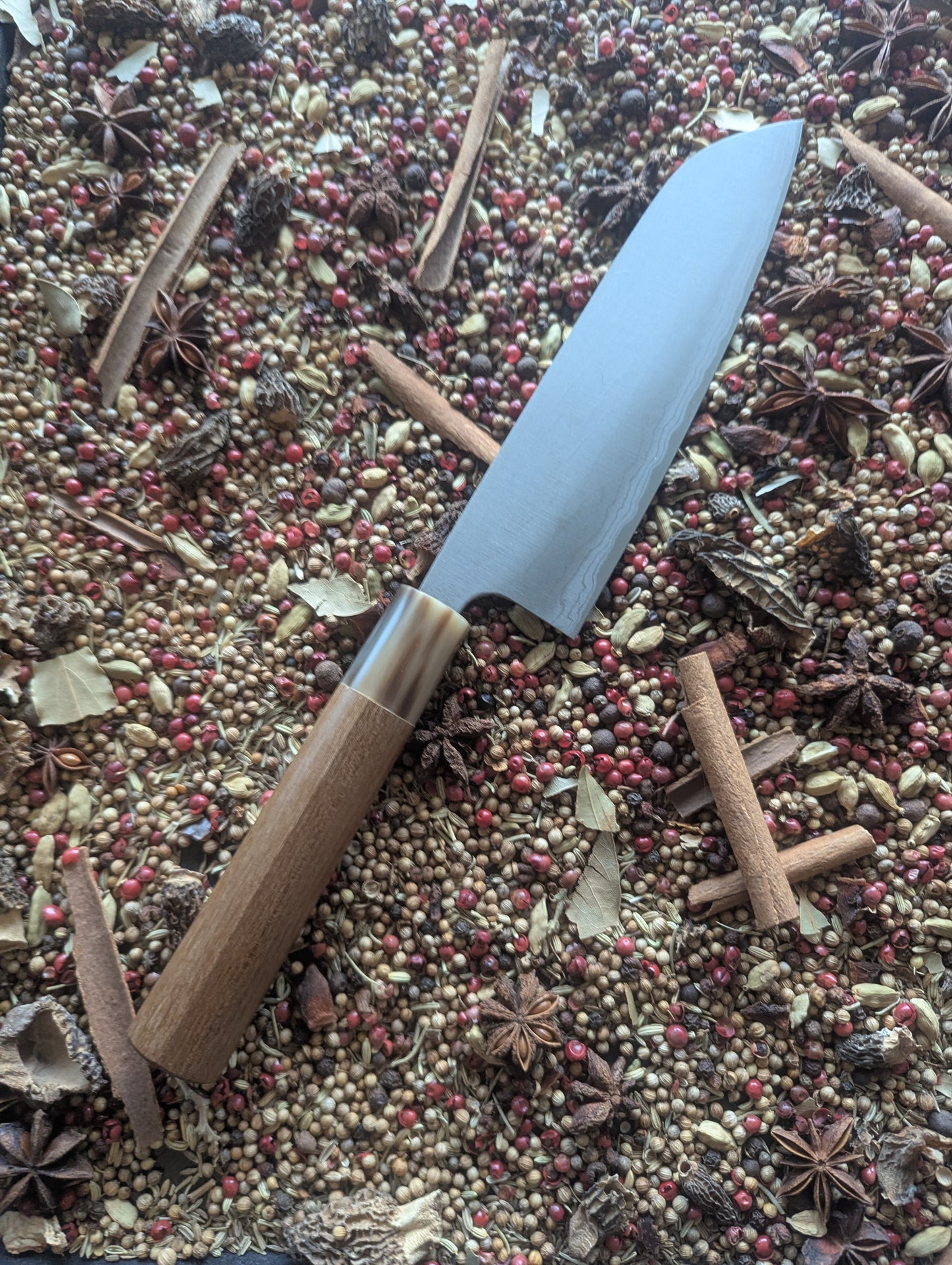 170mm Vintage Damascus Santoku