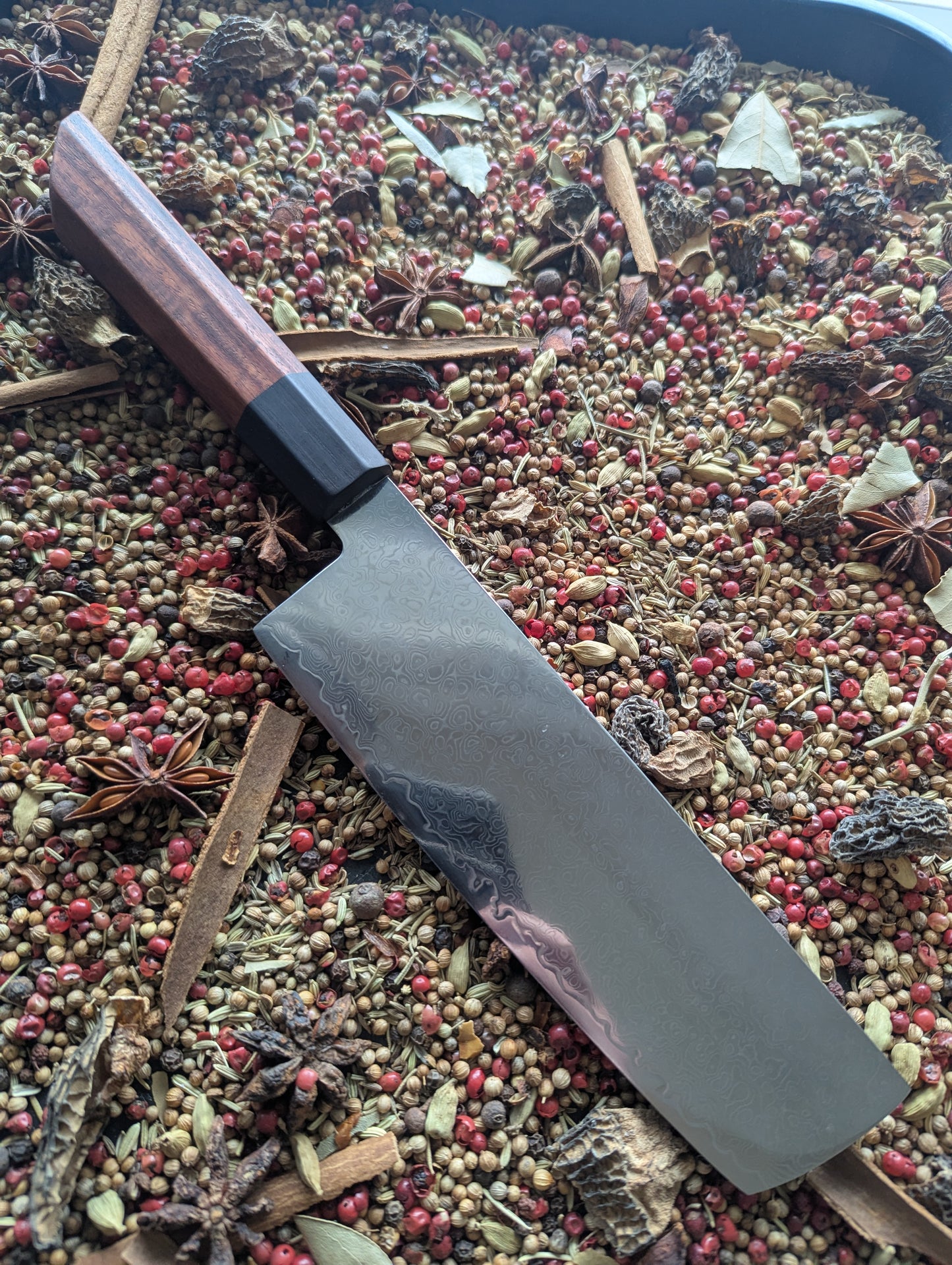 175mm Damascus Nakiri