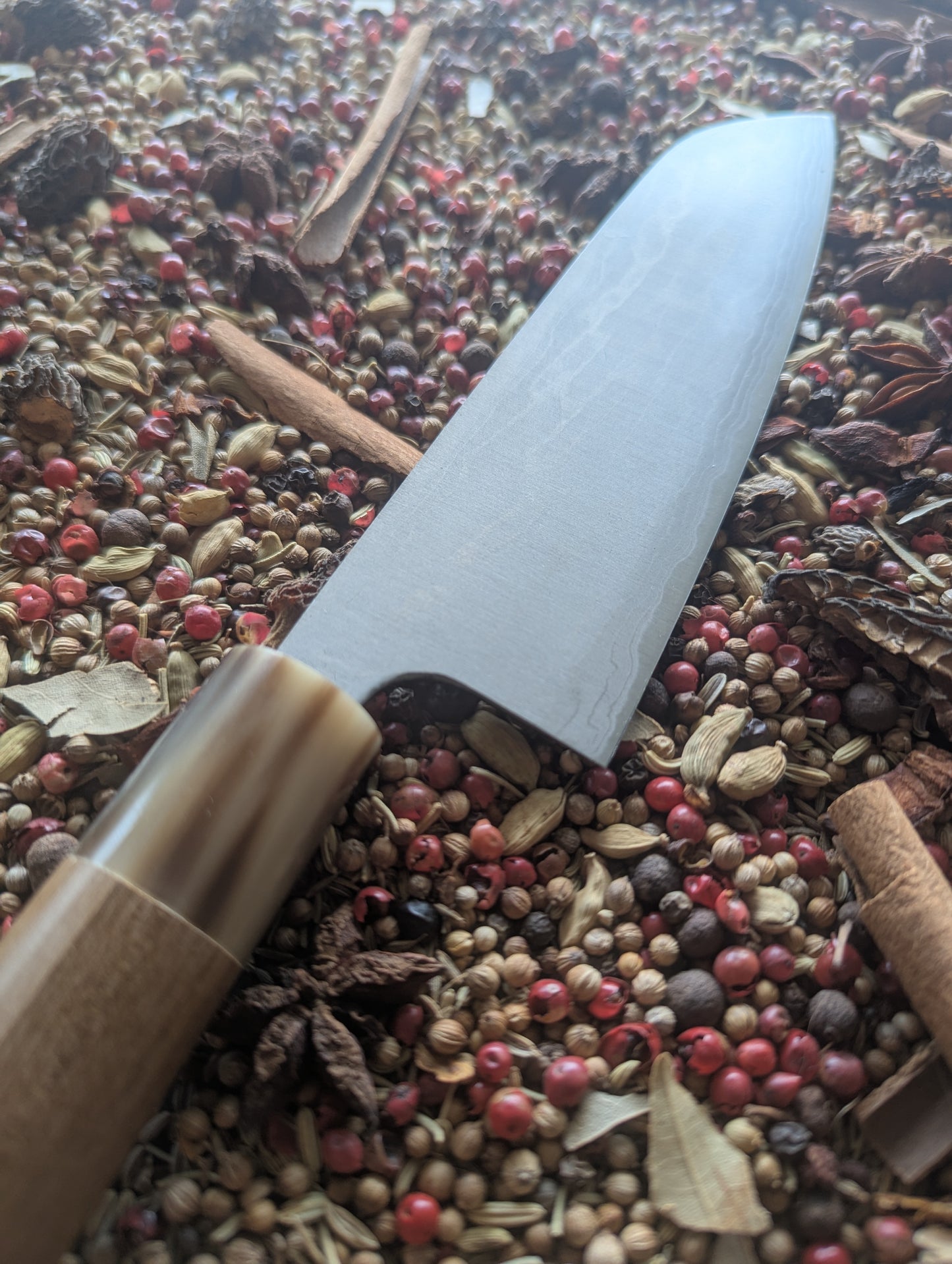 170mm Vintage Damascus Santoku