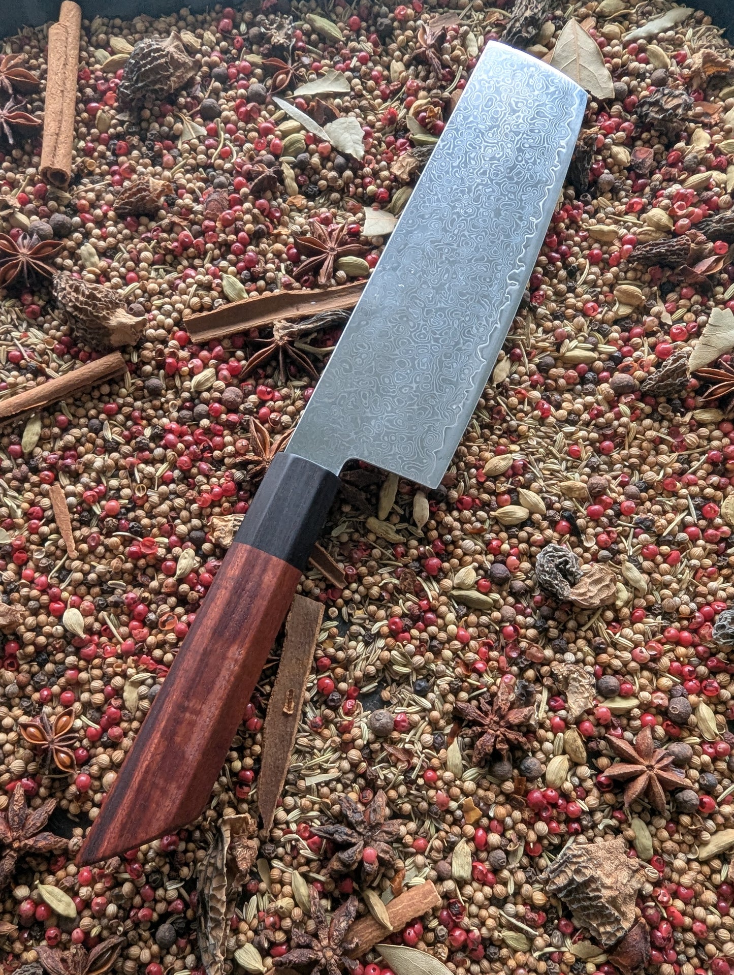 175mm Damascus Nakiri