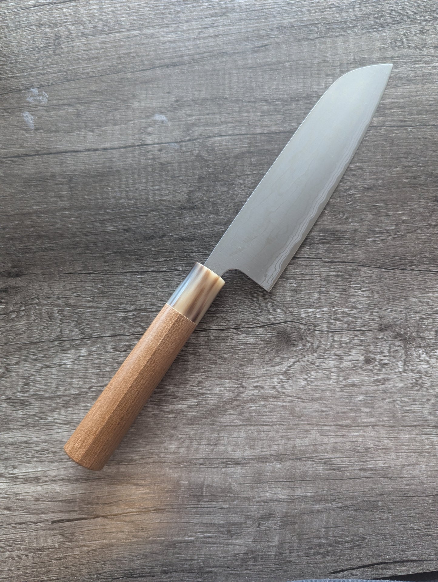 170mm Vintage Damascus Santoku