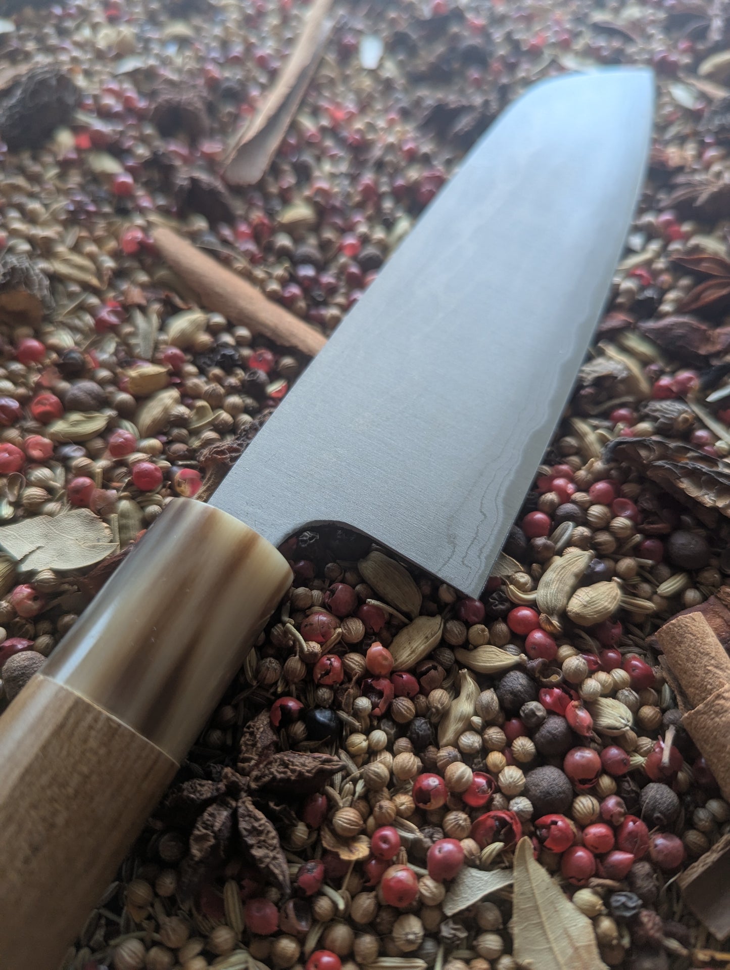 170mm Vintage Damascus Santoku