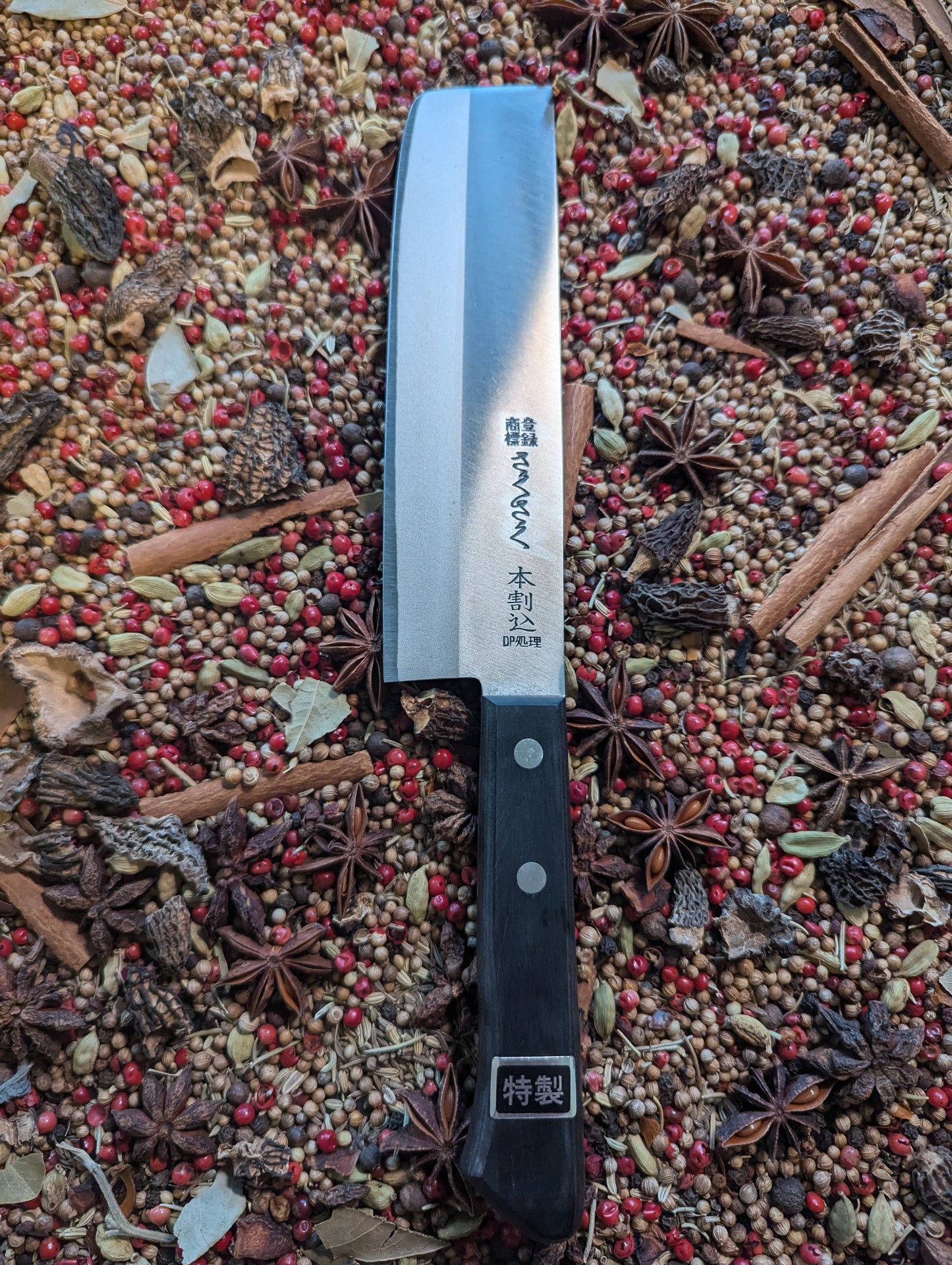 165mm stainless cladded Nakiri