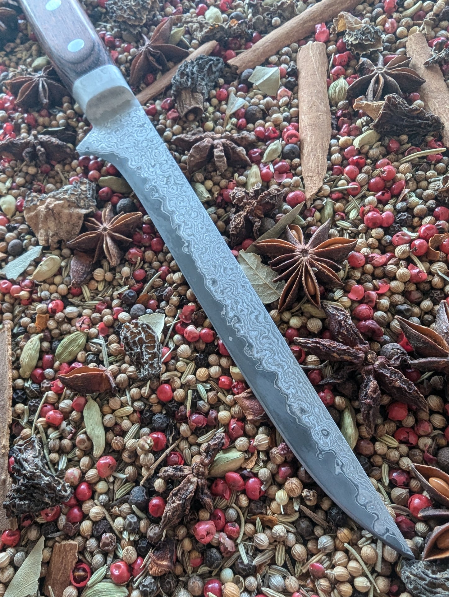 160mm Damascus San Mai boning knife