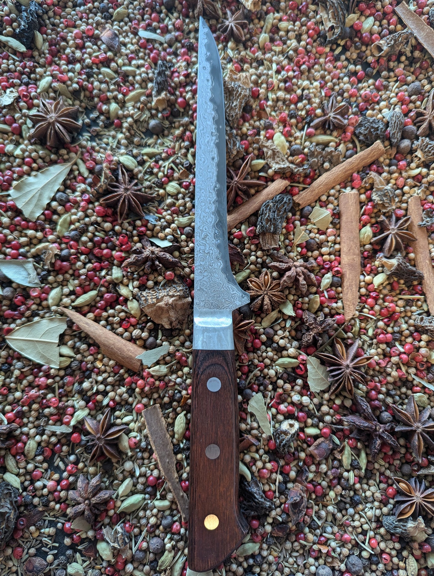 160mm Damascus San Mai boning knife