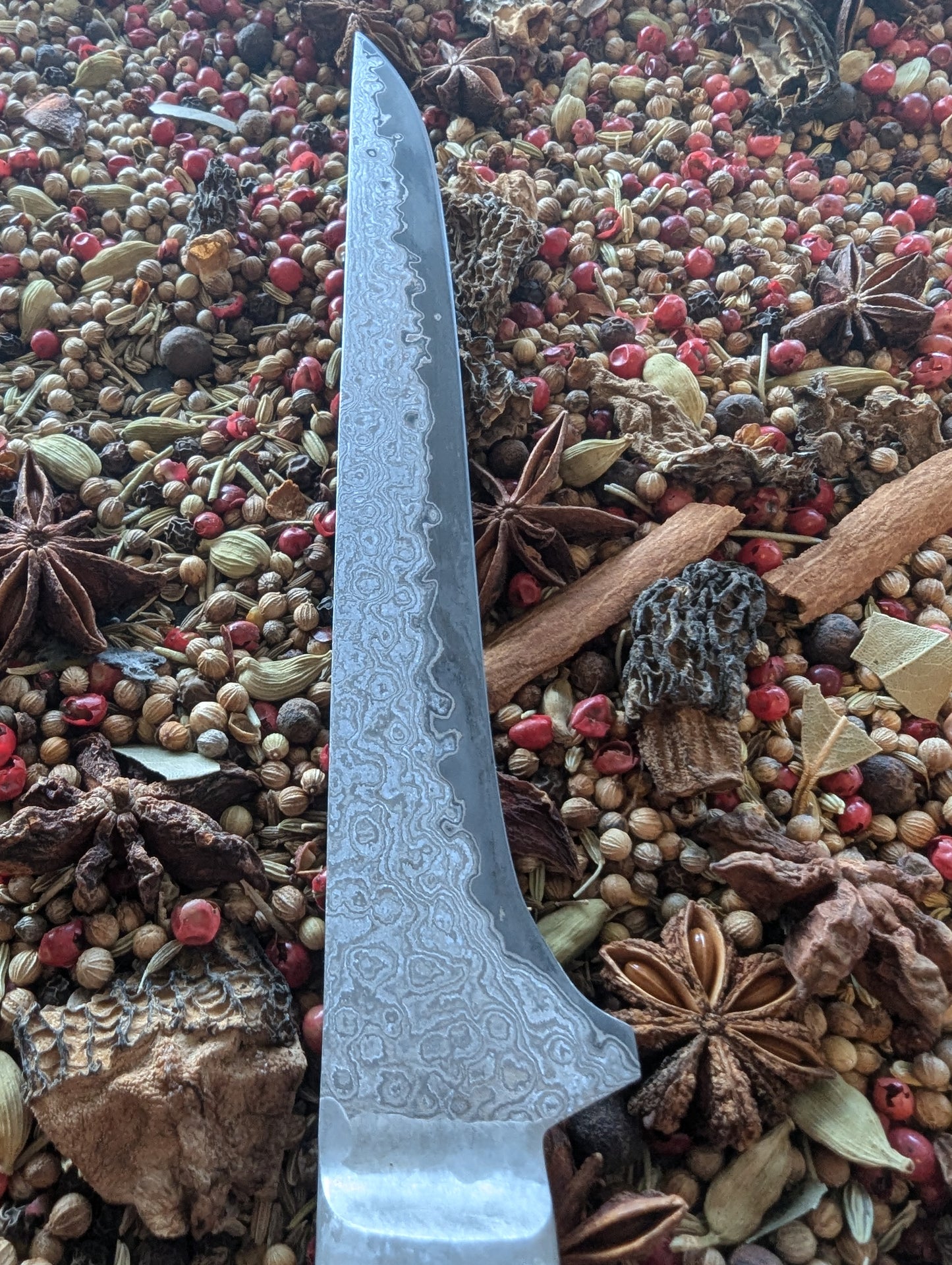 160mm Damascus San Mai boning knife