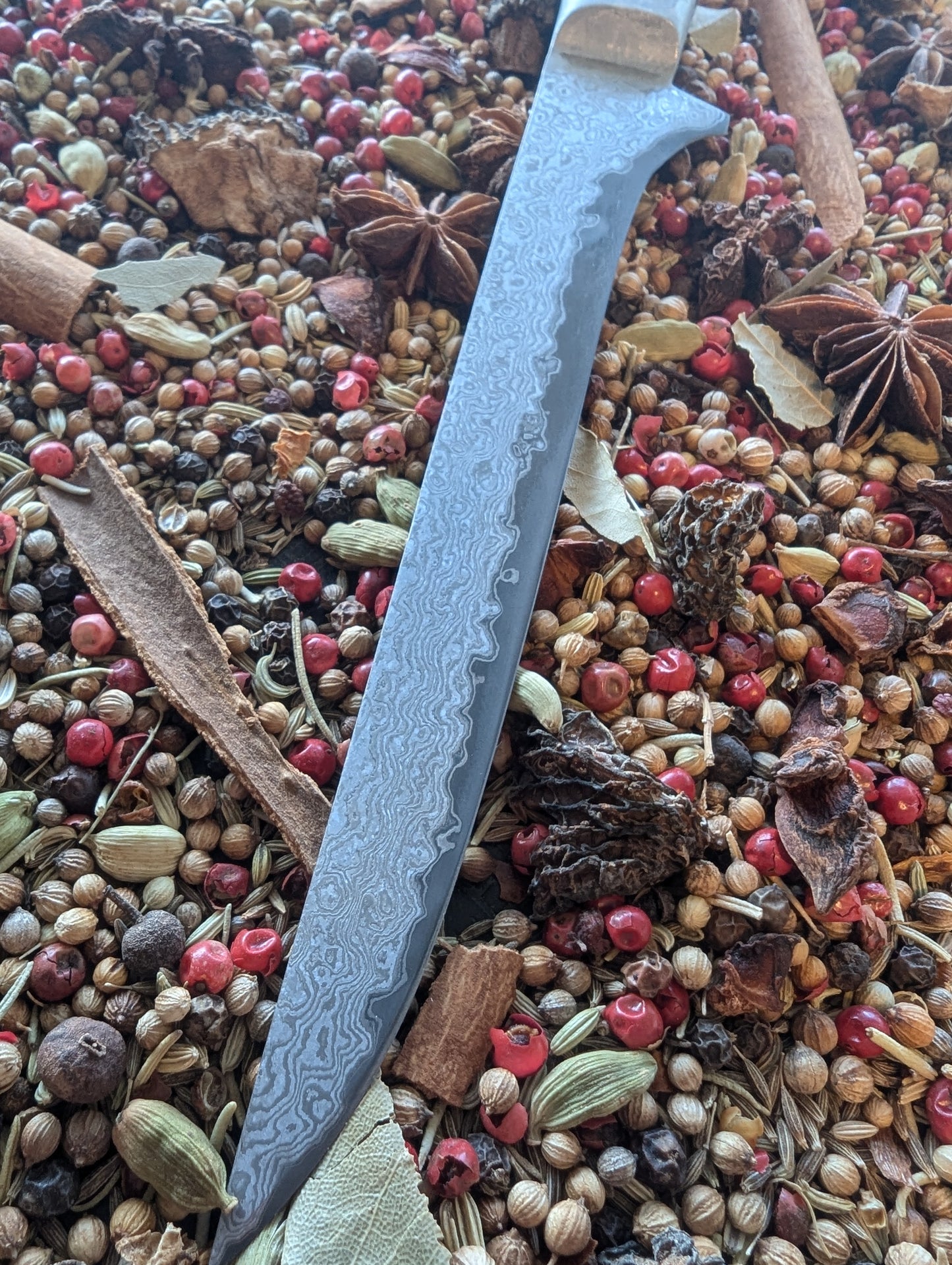 160mm Damascus San Mai boning knife