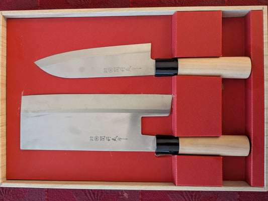 170mm Santoku & 220mm Menkiri
