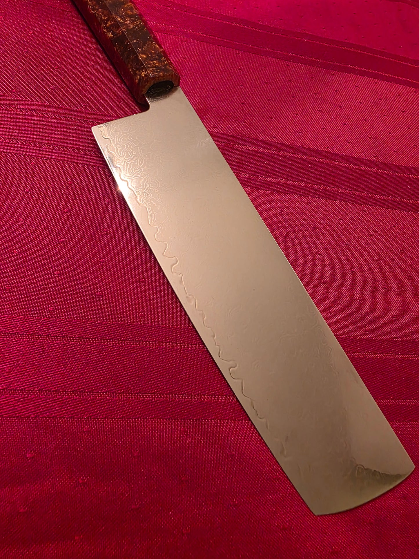 180mm aus10 Damascus nakiri