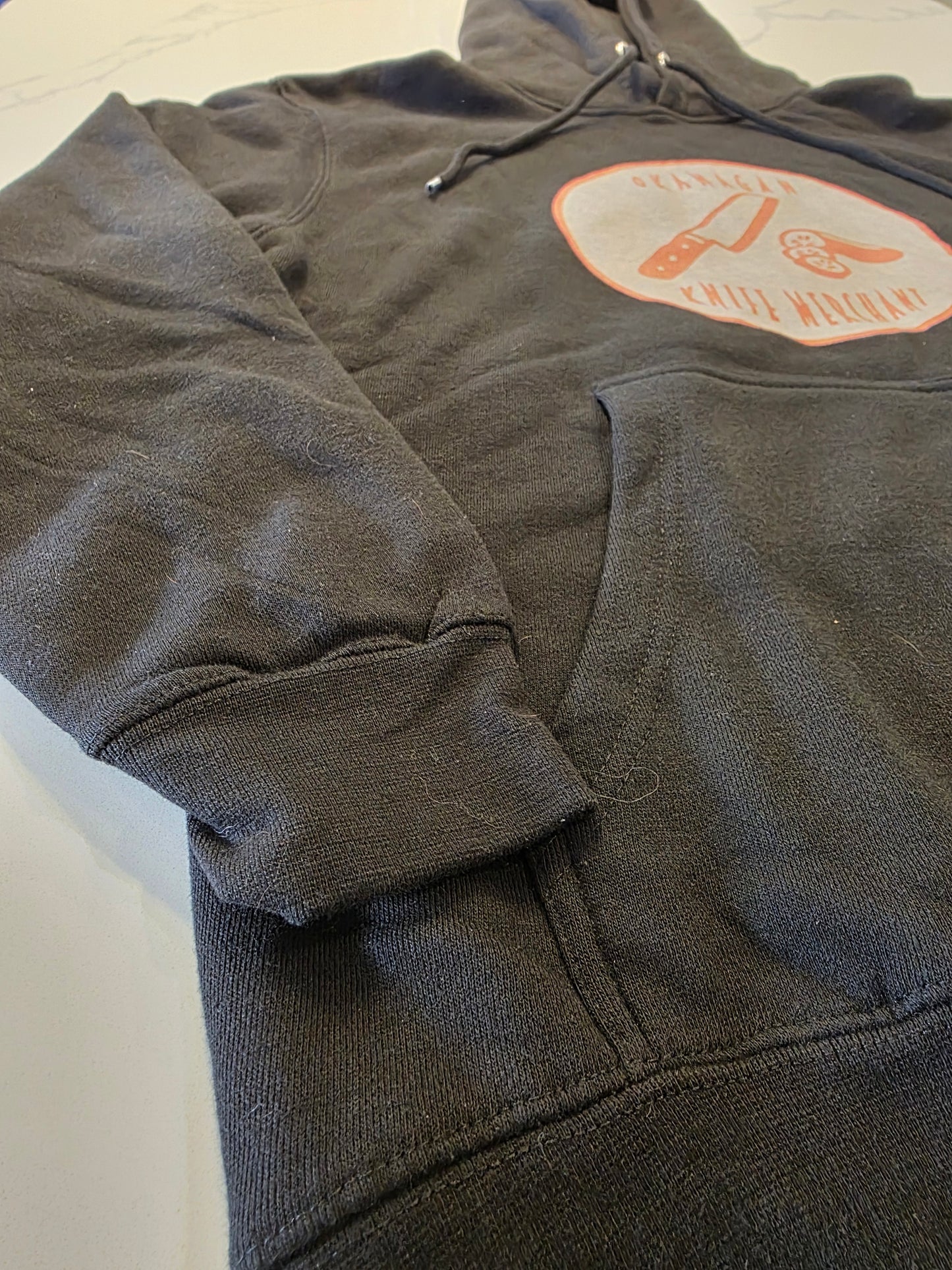 Okm vintage logo hoodie (M)
