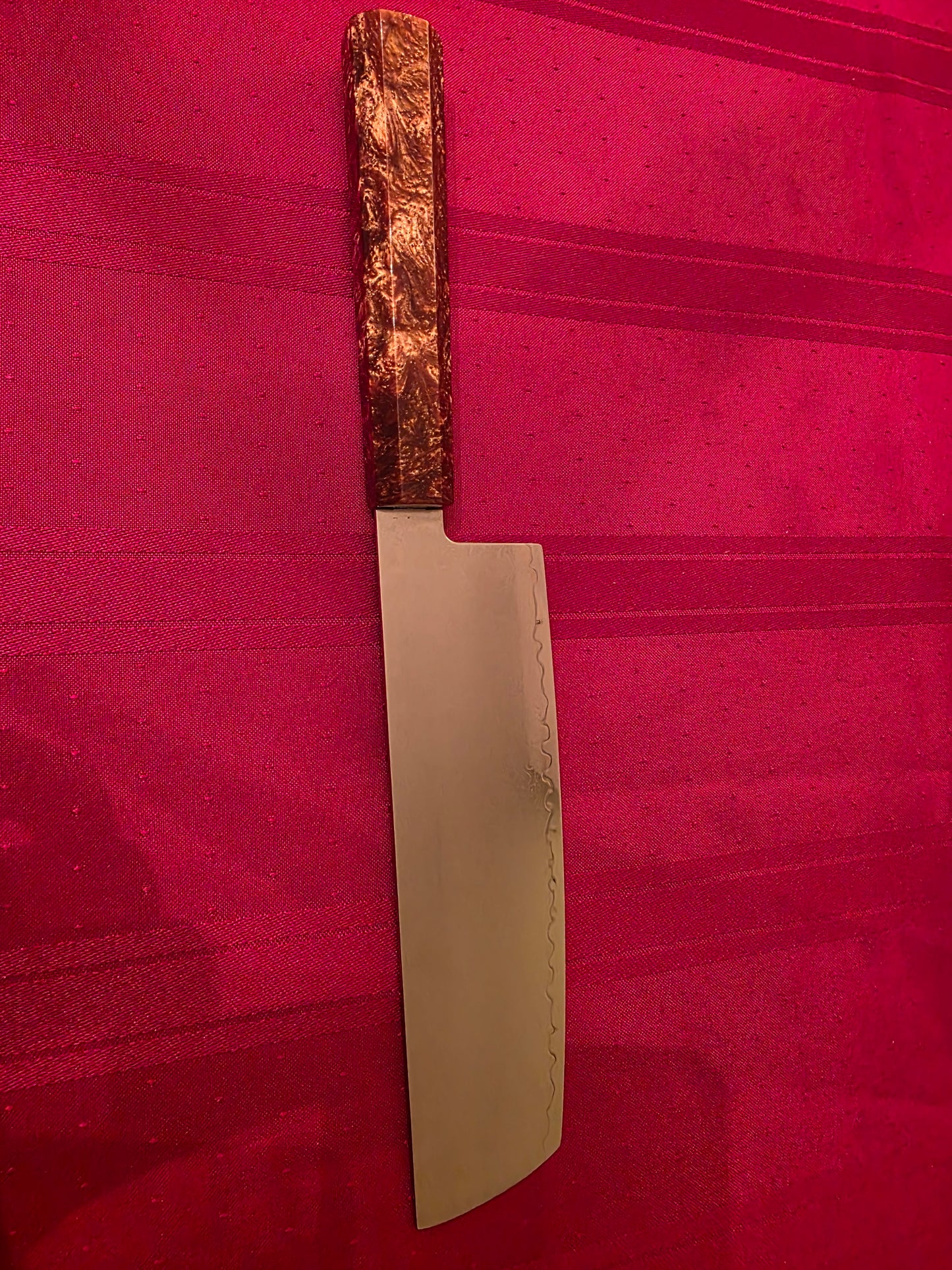 180mm aus10 Damascus nakiri