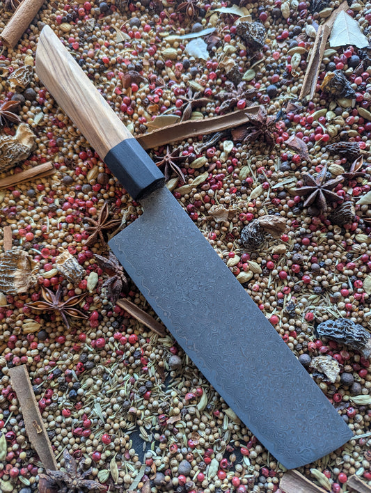 170mm Damascus Nakiri