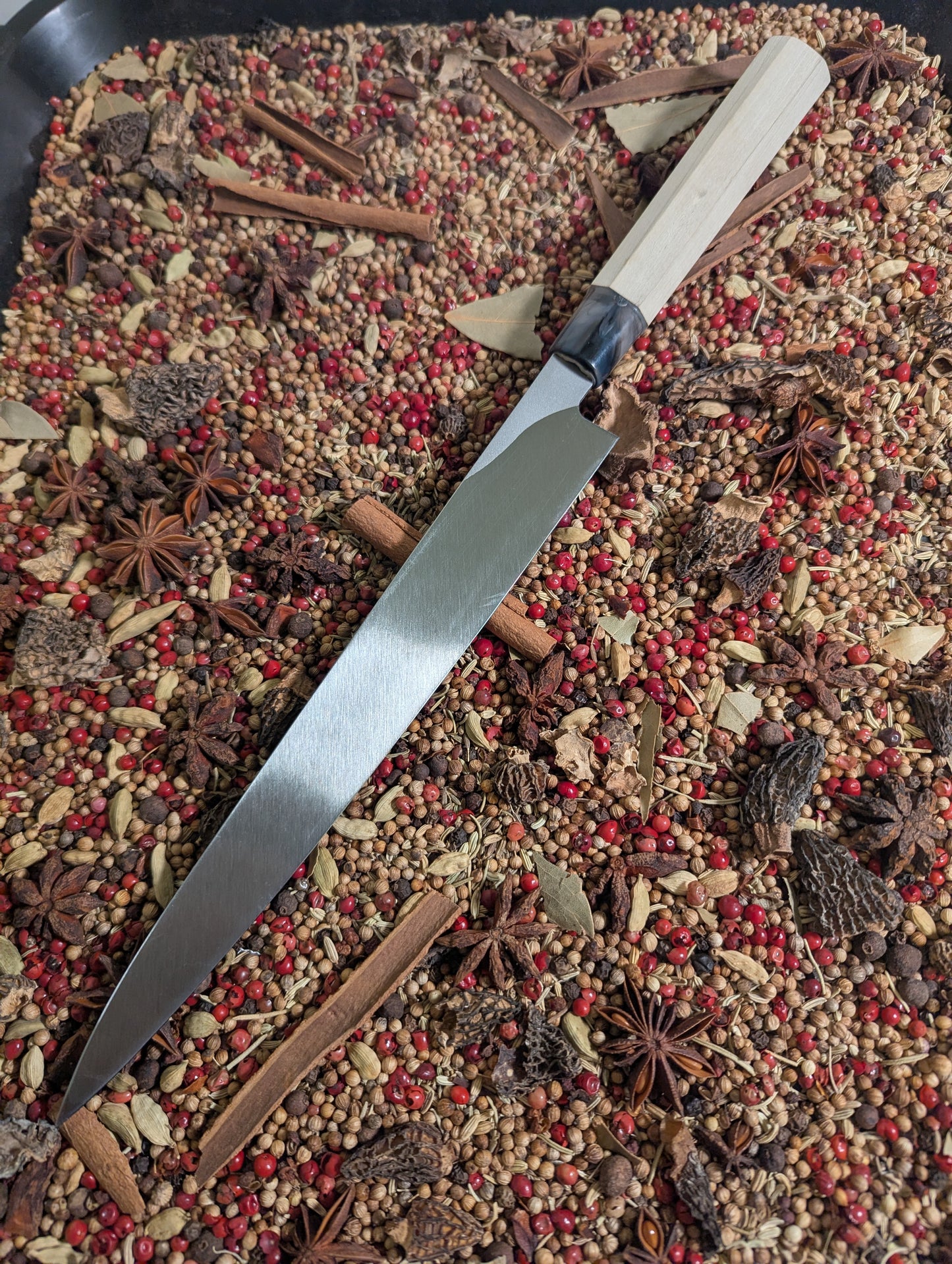 230mm Yanagiba – Single Bevel, Resin Ferrule