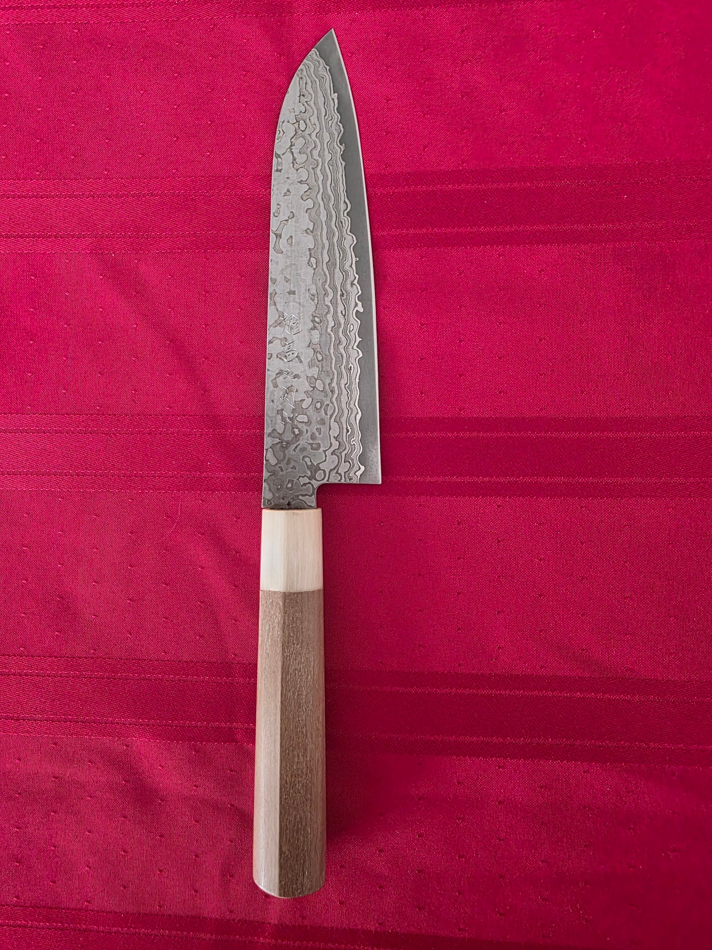 190mm Tosa Silver No.3 Damascus Gyuto