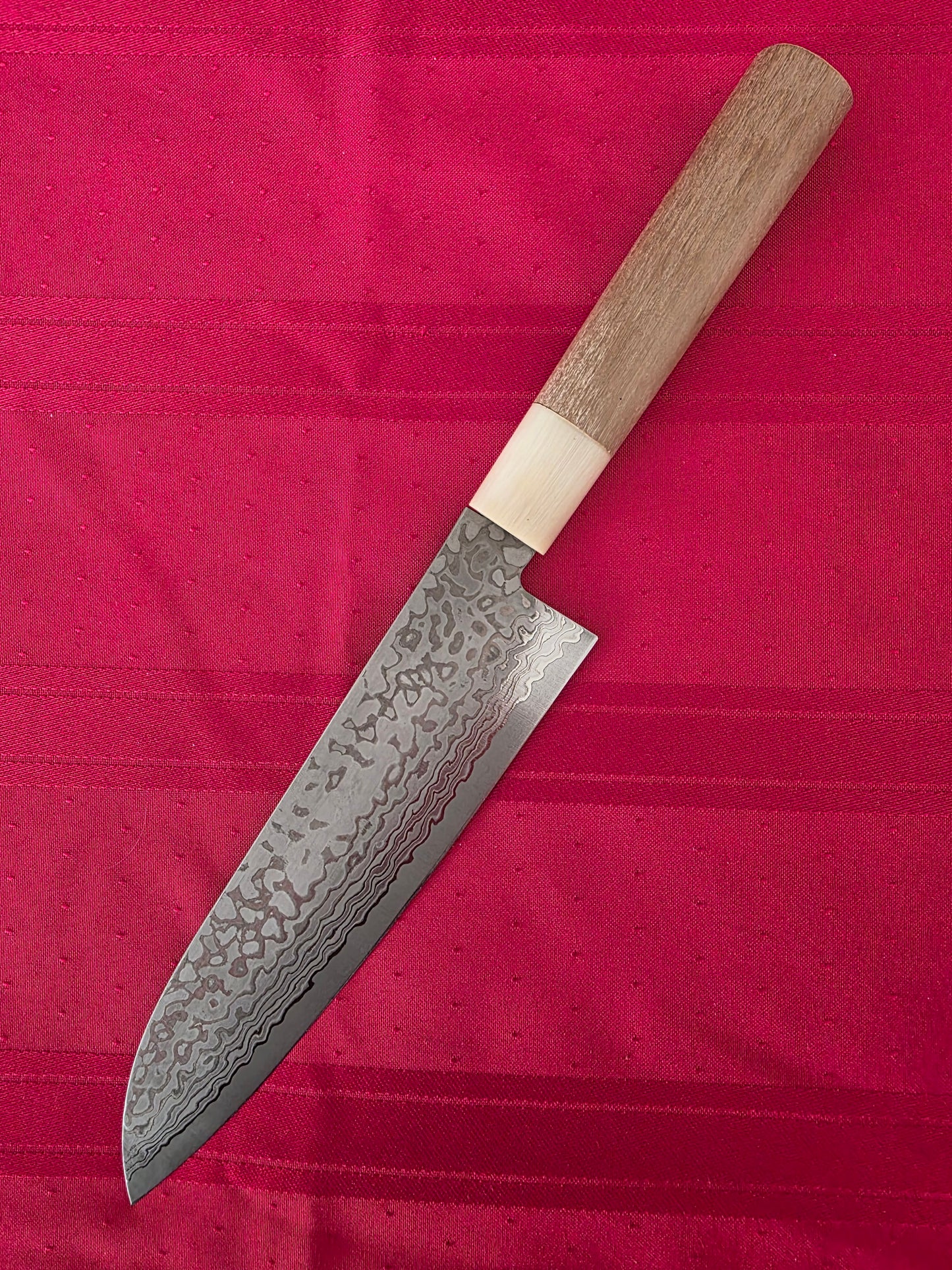 190mm Tosa Silver No.3 Damascus Gyuto