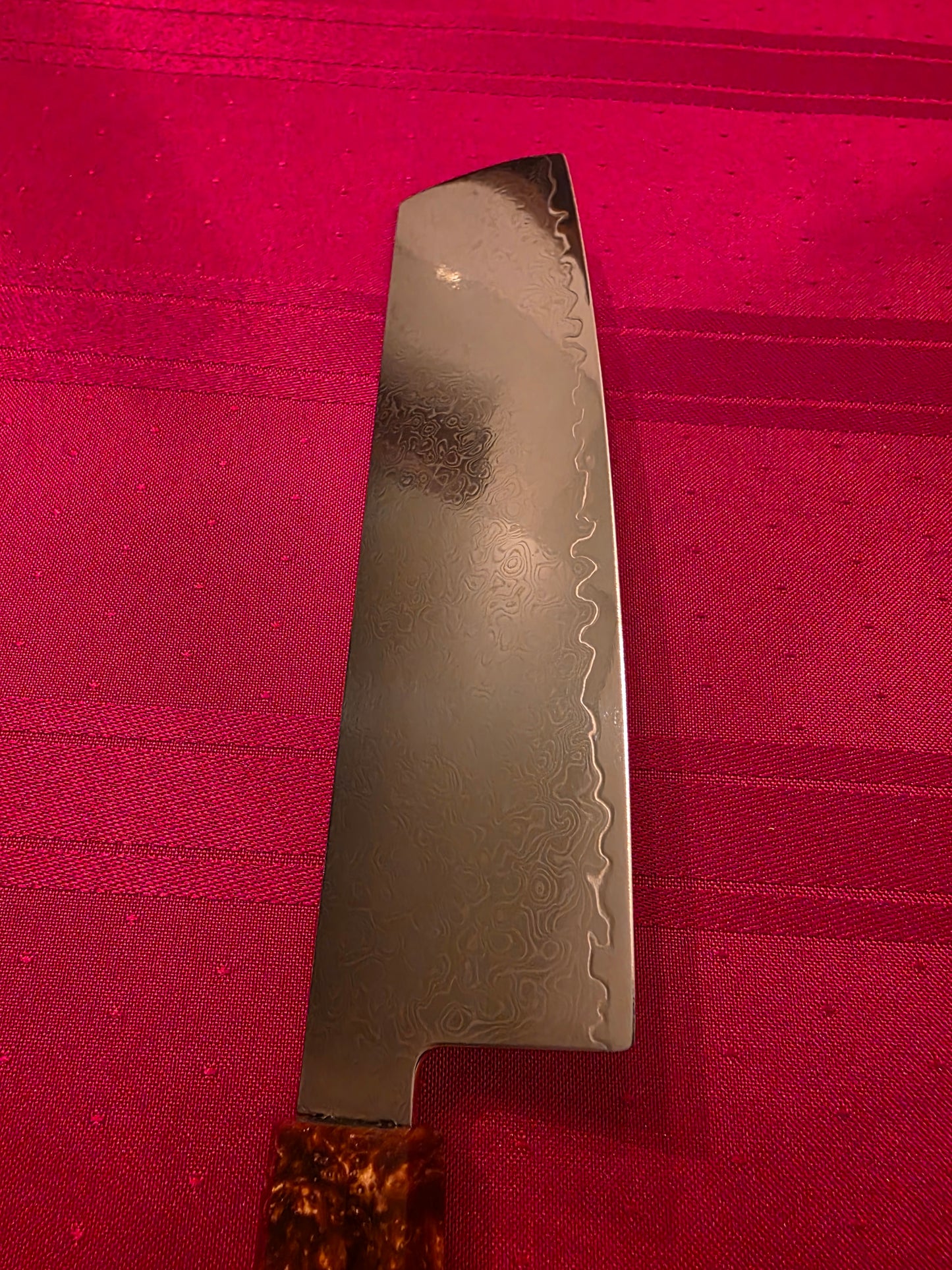 180mm aus10 Damascus nakiri