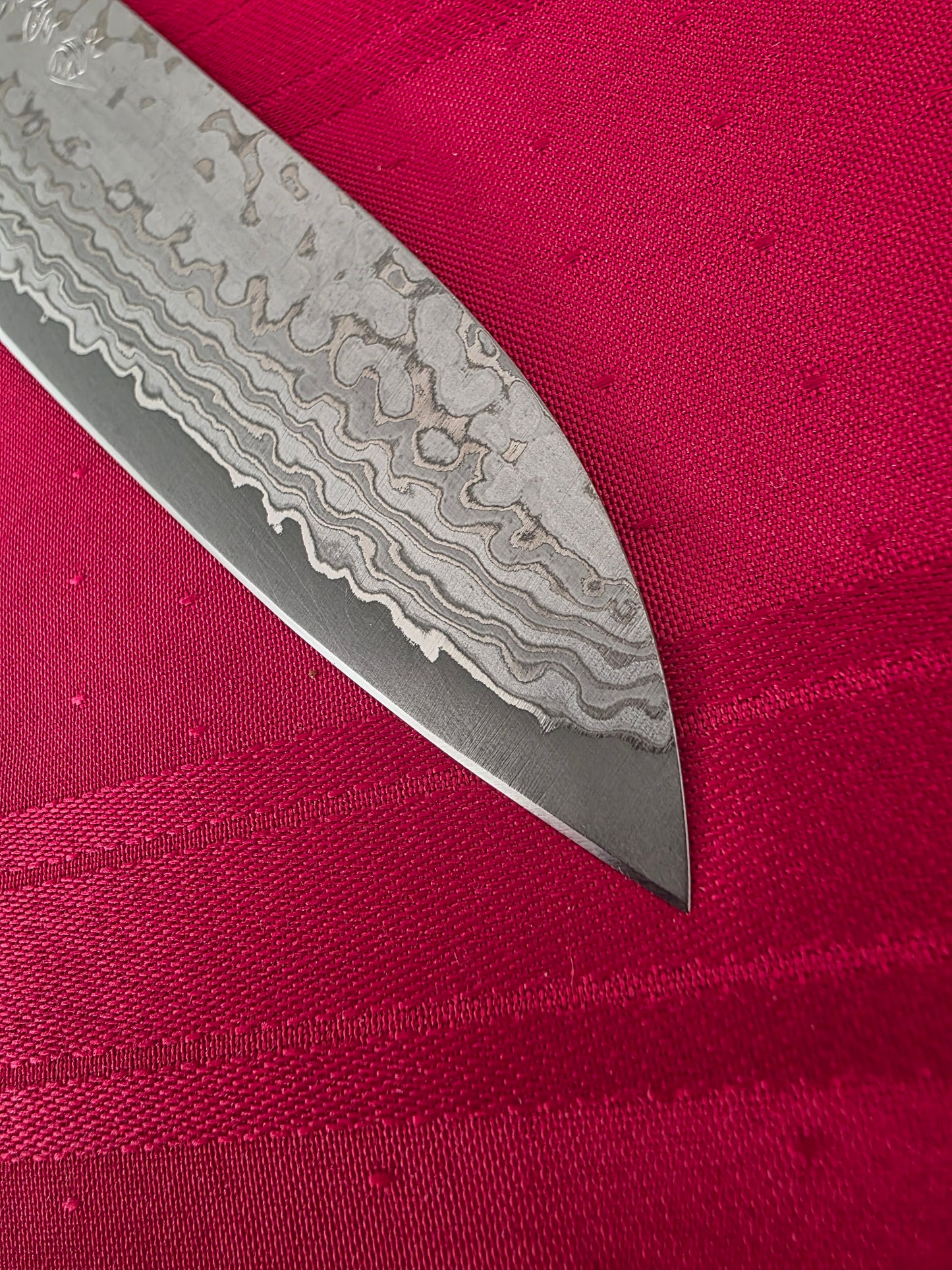 190mm Tosa Silver No.3 Damascus Gyuto