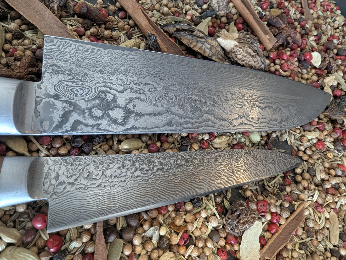 170mm and 130mm Vintage Damascus set