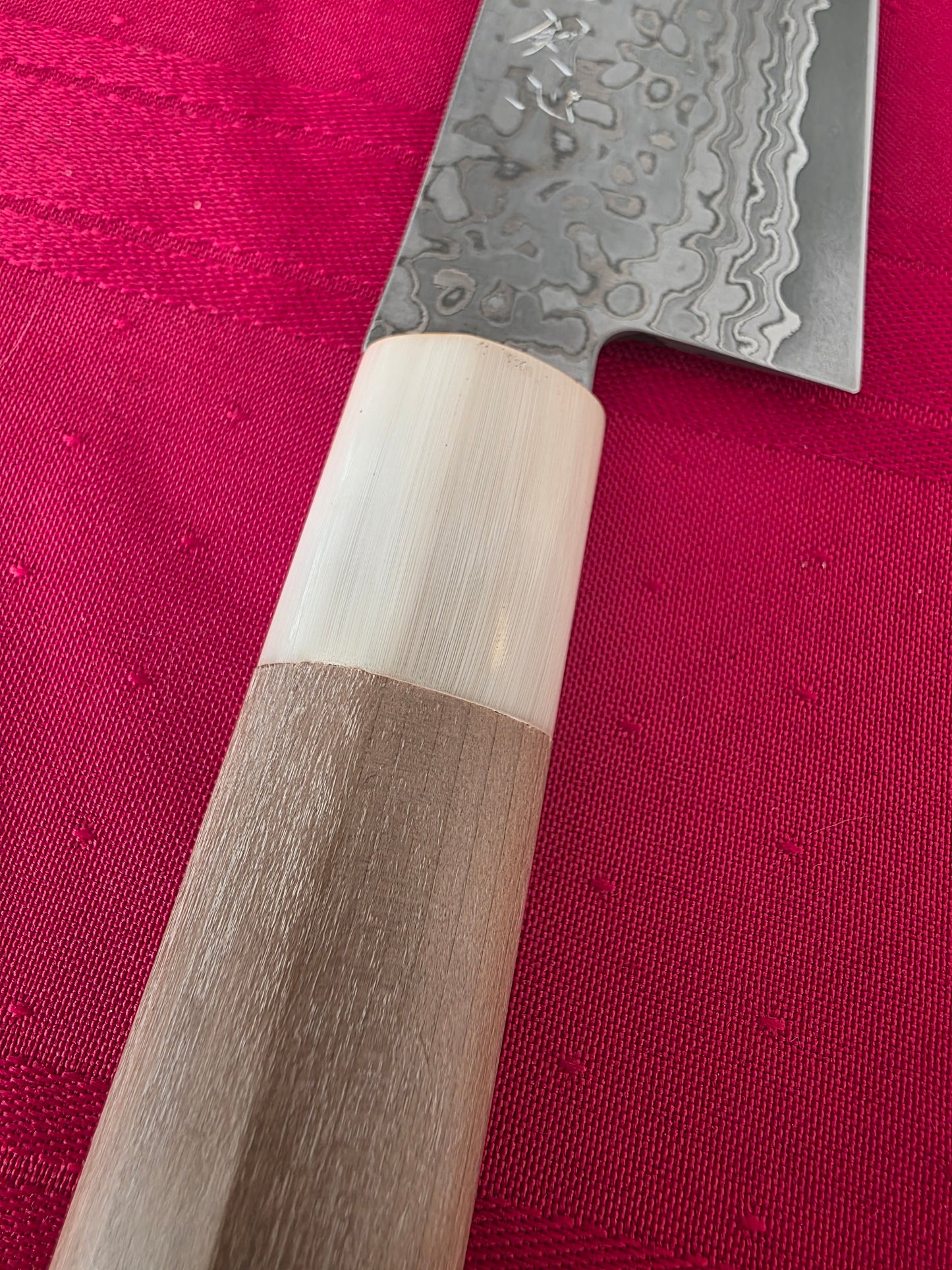 190mm Tosa Silver No.3 Damascus Gyuto