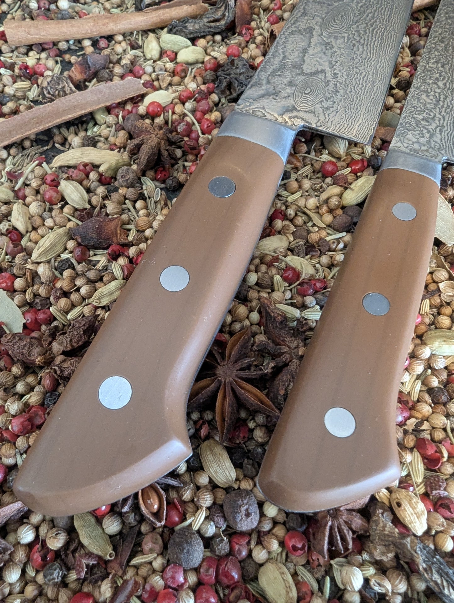 170mm and 130mm Vintage Damascus set